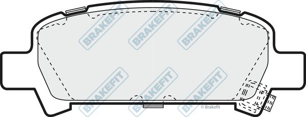 APEC BRAKING stabdžių trinkelių rinkinys, diskinis stabdys PD3137